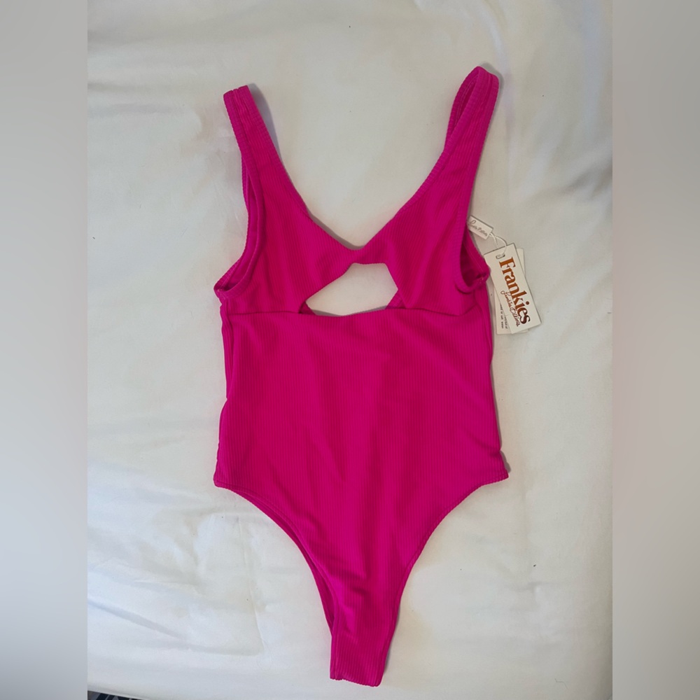 Frankie's Bikinis Fuchsia One Piece NEW